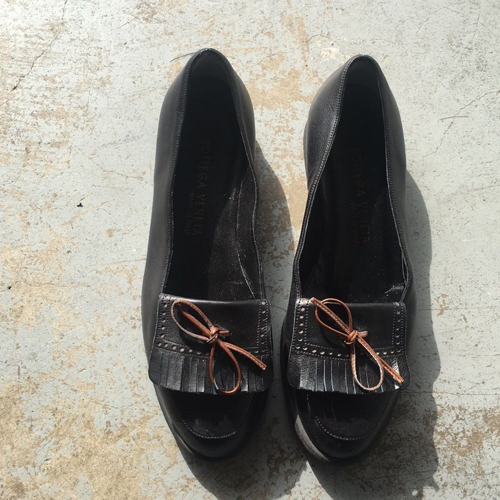 Vintage Bottega Veneta Tassel leather flats 8.5